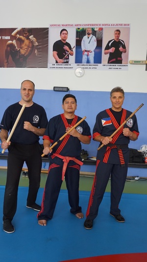 sifu Bobby Stanchev, GM Chuck Canete & GM Lyubomir Yordanov